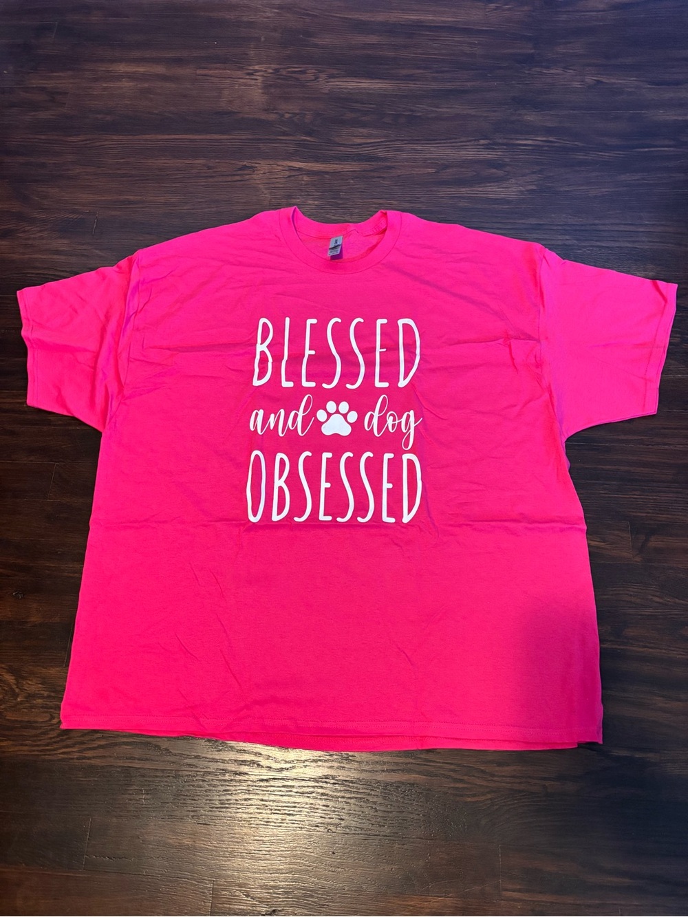 Brand new! Blessed and Dog Obsessed T-Shirt - Hot Pink